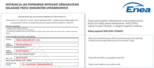 Jak złożyć oświadczenie o zamrożeniu cen energii - 7 kroków Jak złożyć oświadczenie o zamrożeniu cen energii - 7 kroków